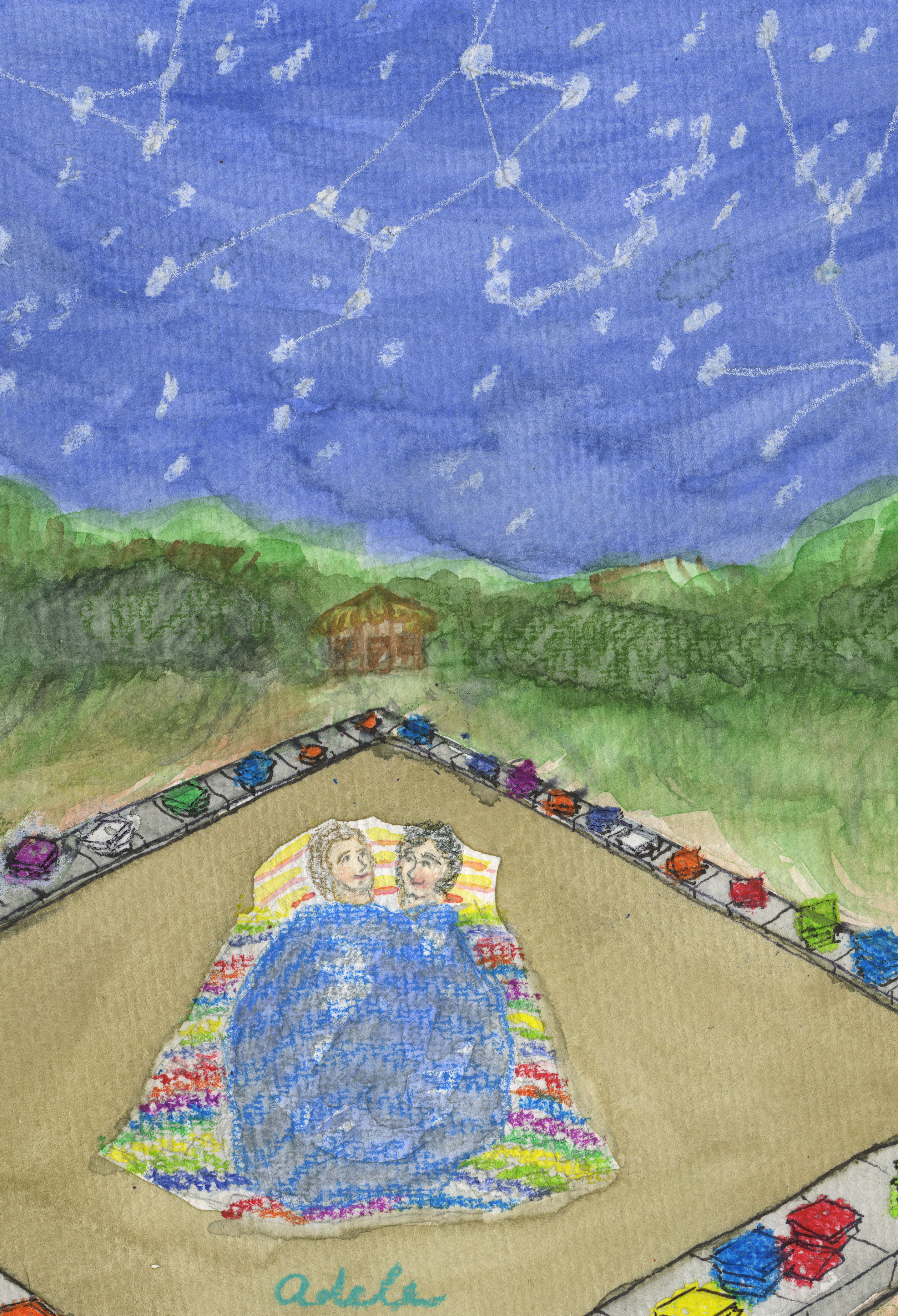 Quentin and Eliot, under the stars